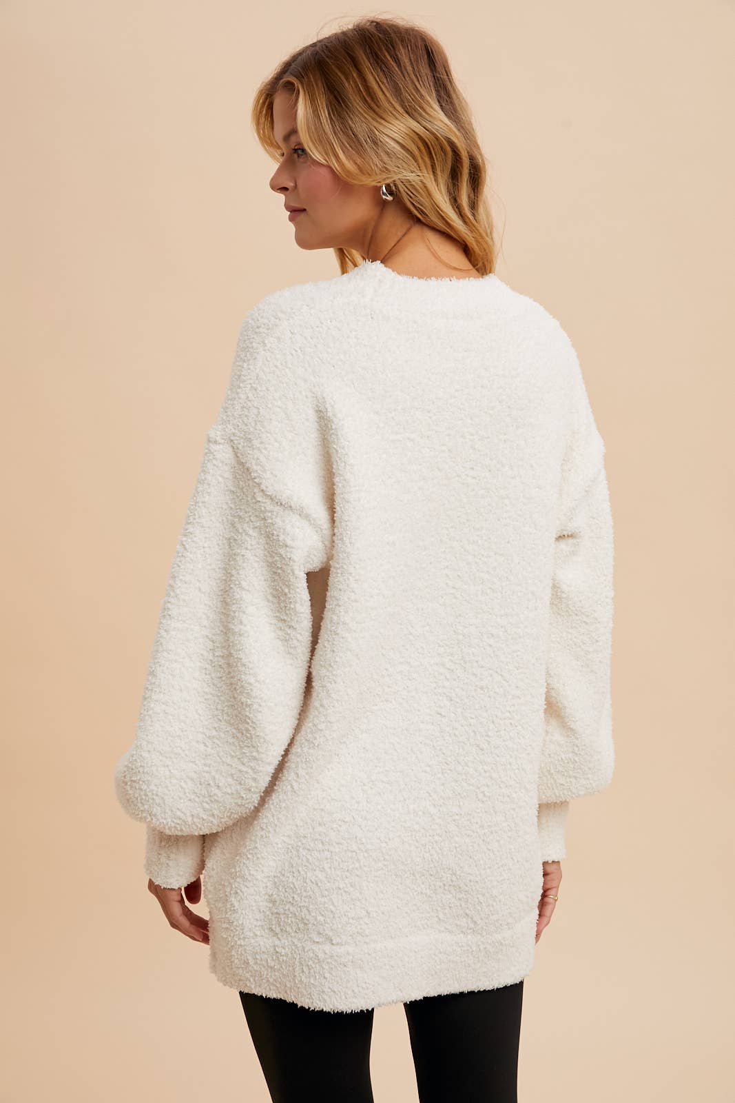 Fuzzy Chenille Cardigan