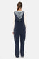 Cotton Blend Hooded Overalls: Black