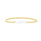 18K Gold Plated Copper Pearl and Gold Beaded Ball Bracelet