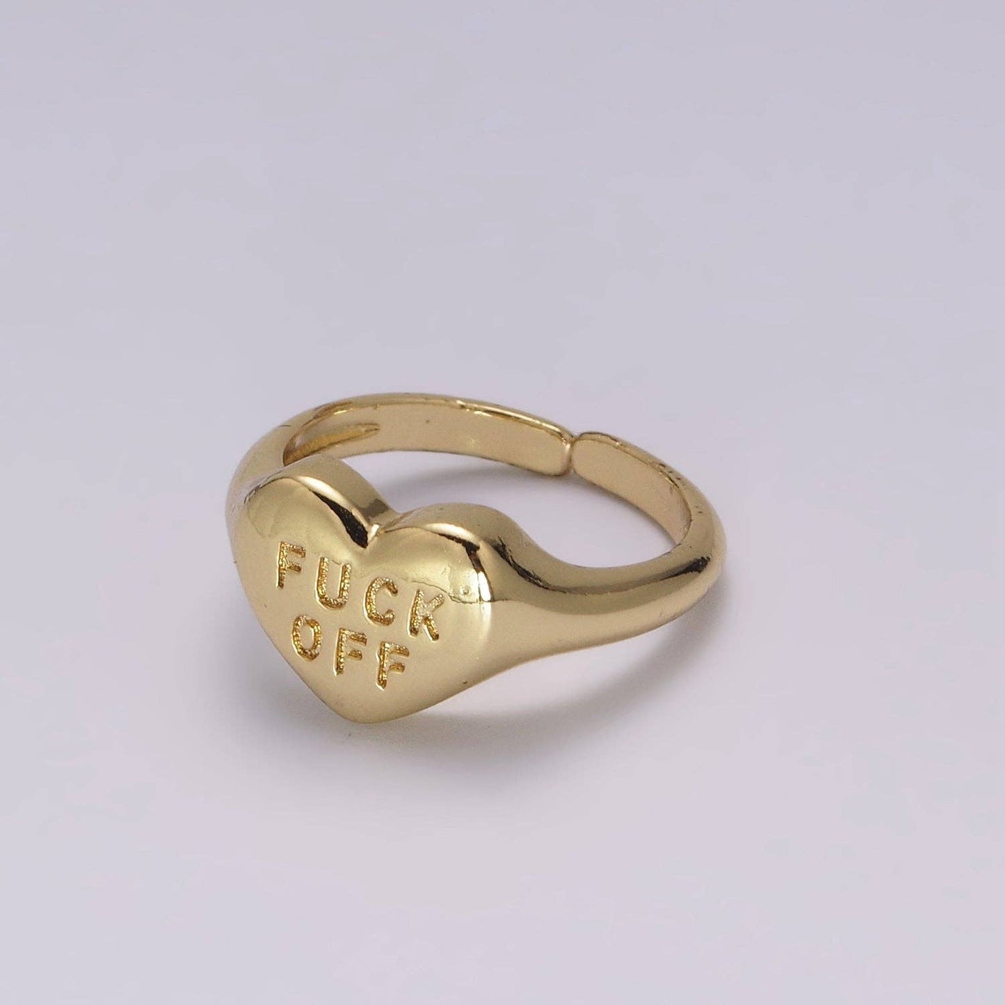 Heart Fuck off ring