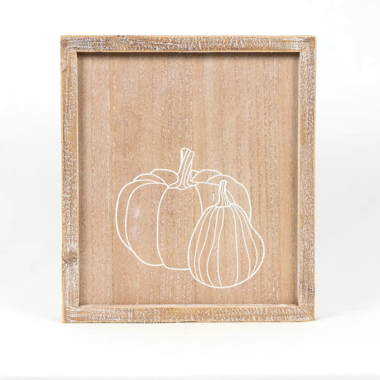 Berries & Pumpkin Reversible Picture