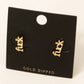 Mini Fuck Stud Earrings