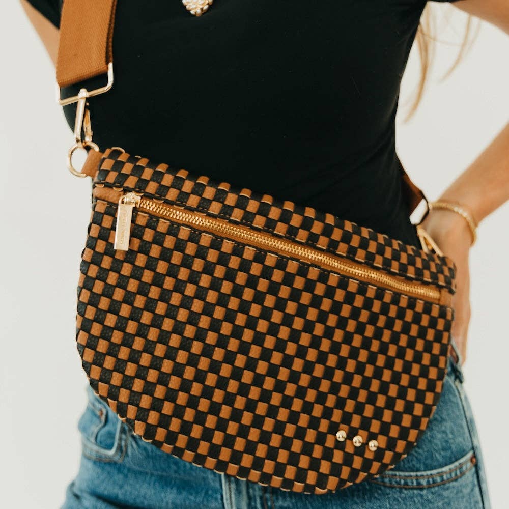 Westlyn Woven Bum Bag Wholesale -Brown