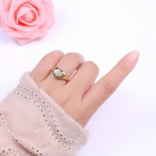 Heart Fuck off ring