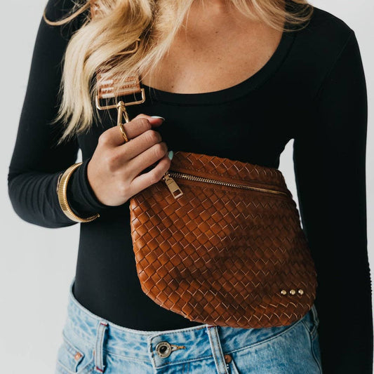 Westlyn Woven Bum Bag Wholesale -Brown