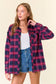 Plaid Flannel Shirt W/ Frayed Detail