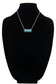 Western Bar Necklace with Hand Stone