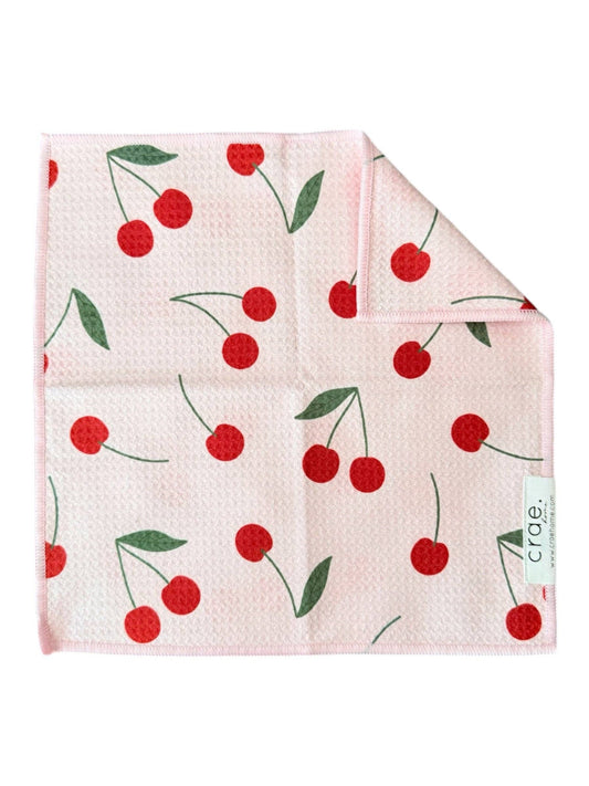 Put A Cherry On It: Double-Sided Washcloth/Hand towel