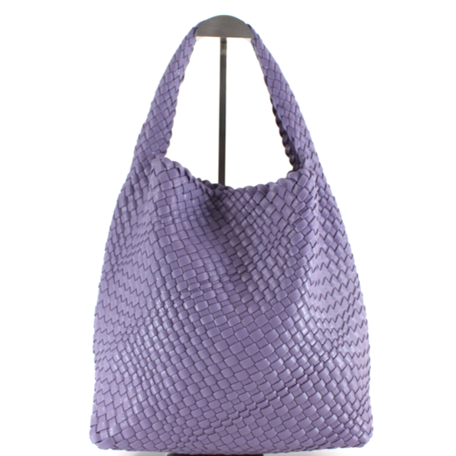 Woven Hobo Bag w/Cosmetic Pouch