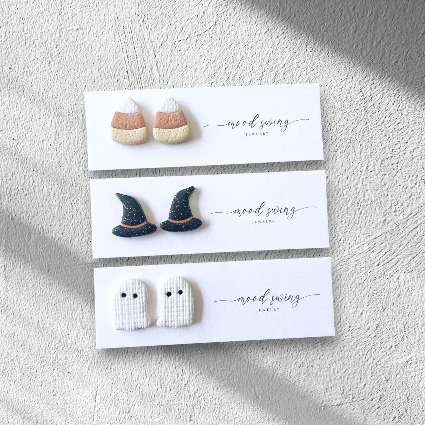 Trick or Treat Collection | Polymer Clay Studs  : Ghosts