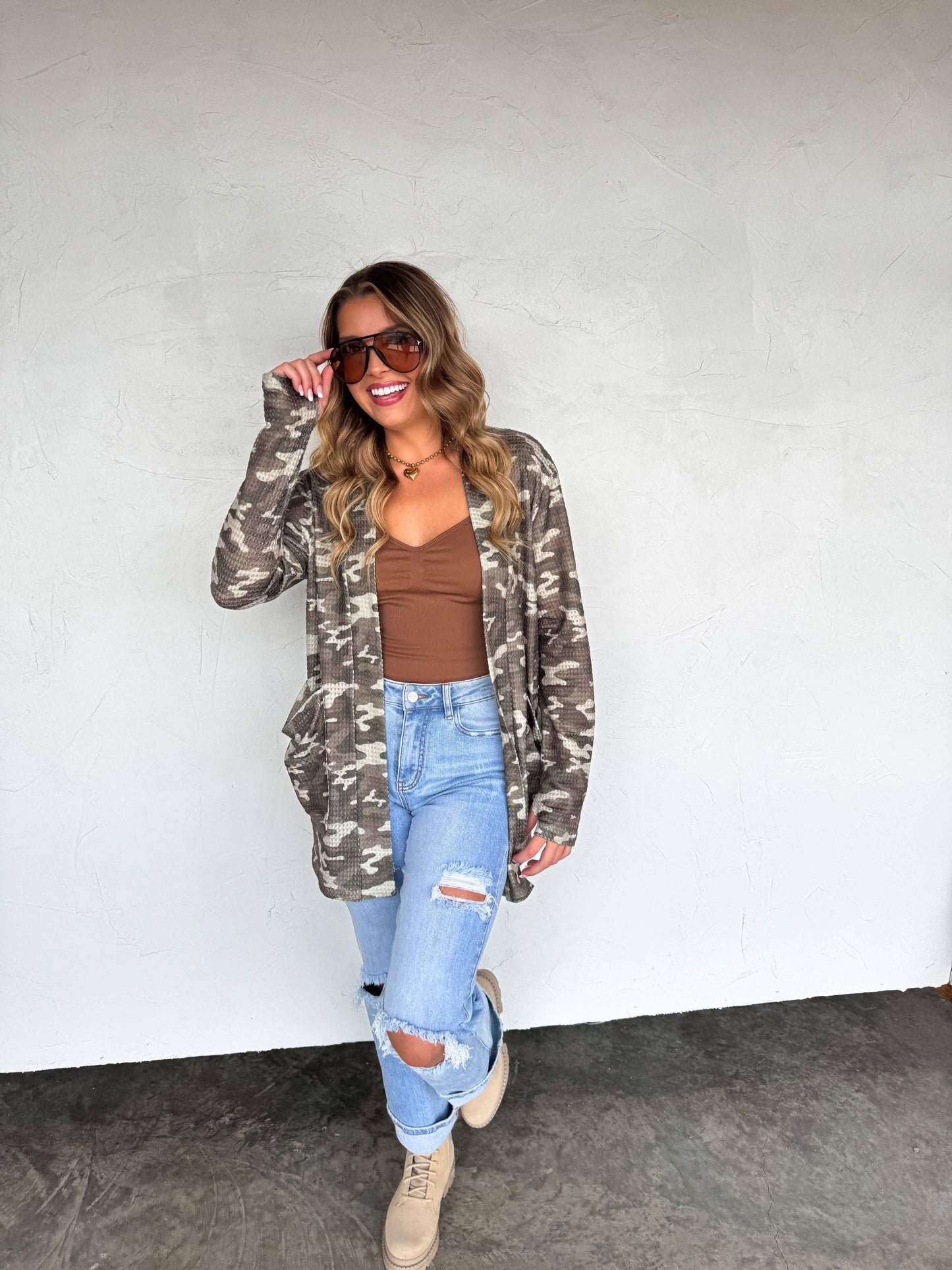 Lola Cardigan Camo