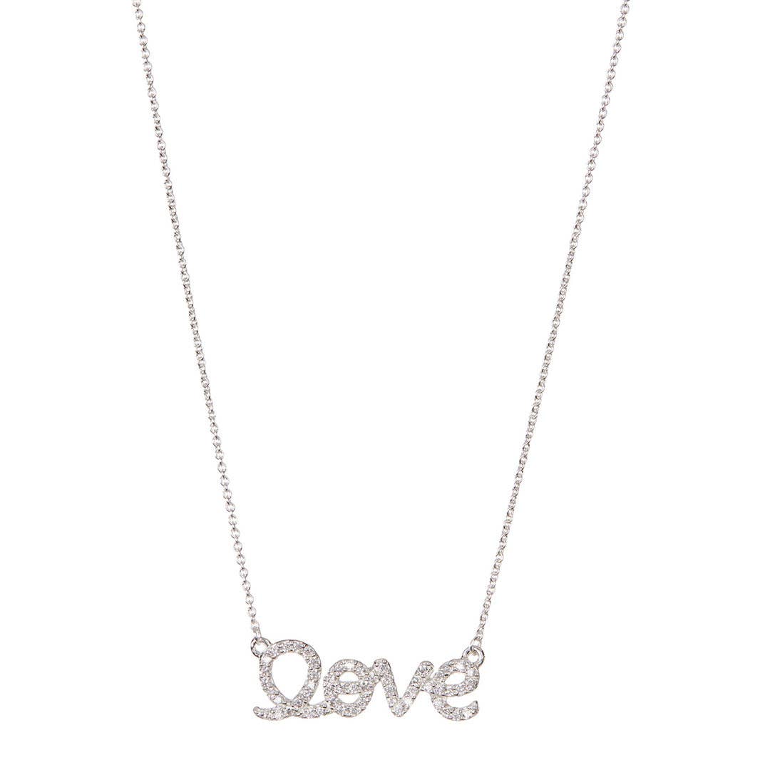 Cursive Love Necklace