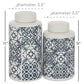 Ceramic Decorative Jars with Spanish Tile Patterns