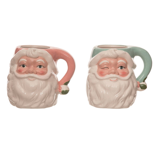 Christmas Ceramic Vintage Santa Mug