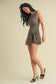 Leopard Print Sleeveless Wrap Tie Front Dress