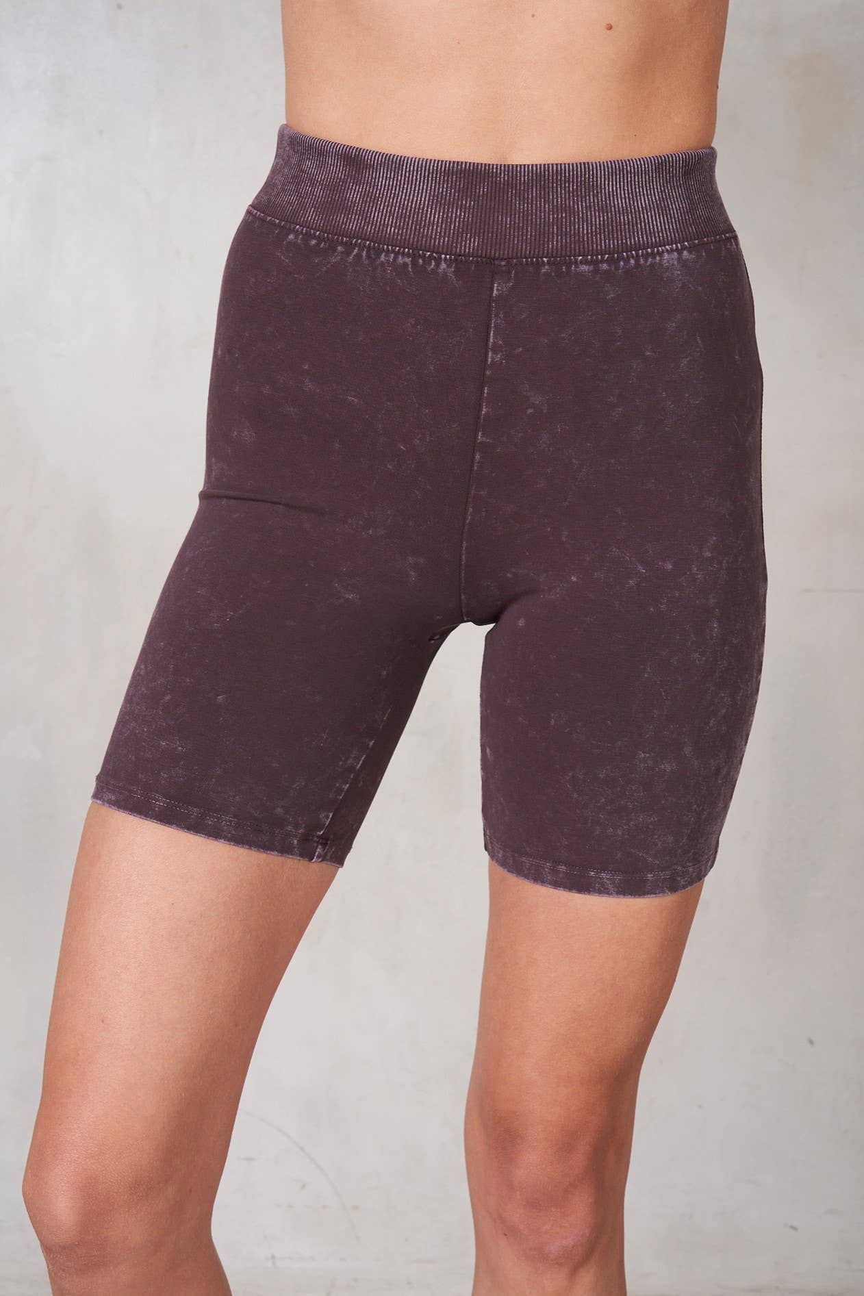 Mineral Washed Biker Shorts