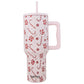 Candy Canes Christmas Tumbler Cup w/ Handle