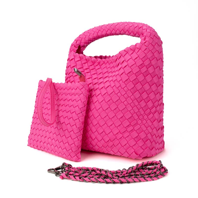 The Chloe | Small Woven Crossbody Tote