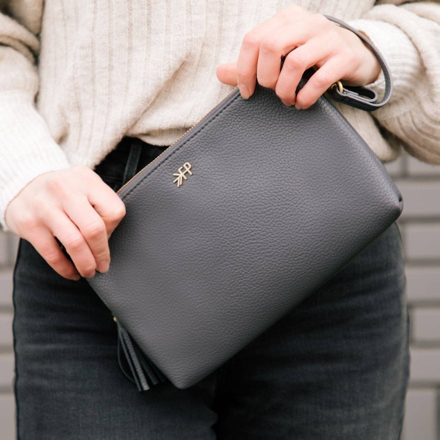 Freshly Picked Charcoal Classic Clutch