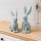 Sage Flocked Rabbits