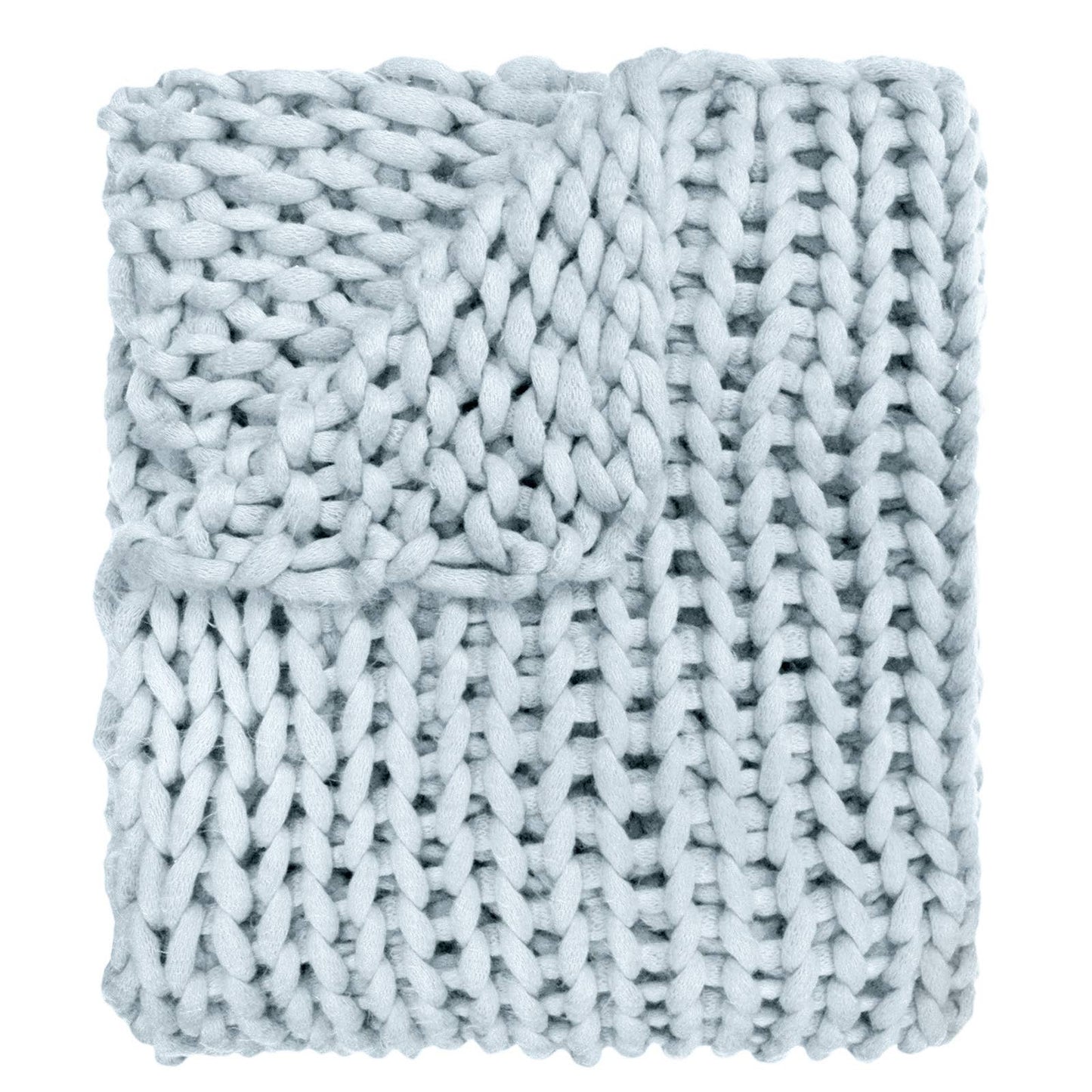 Chunky Knit Throw: Cream