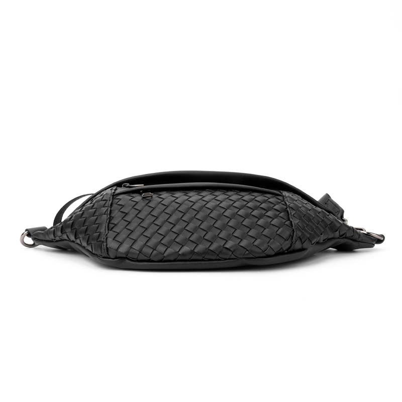 The Riley | Woven Leather Sling Bag