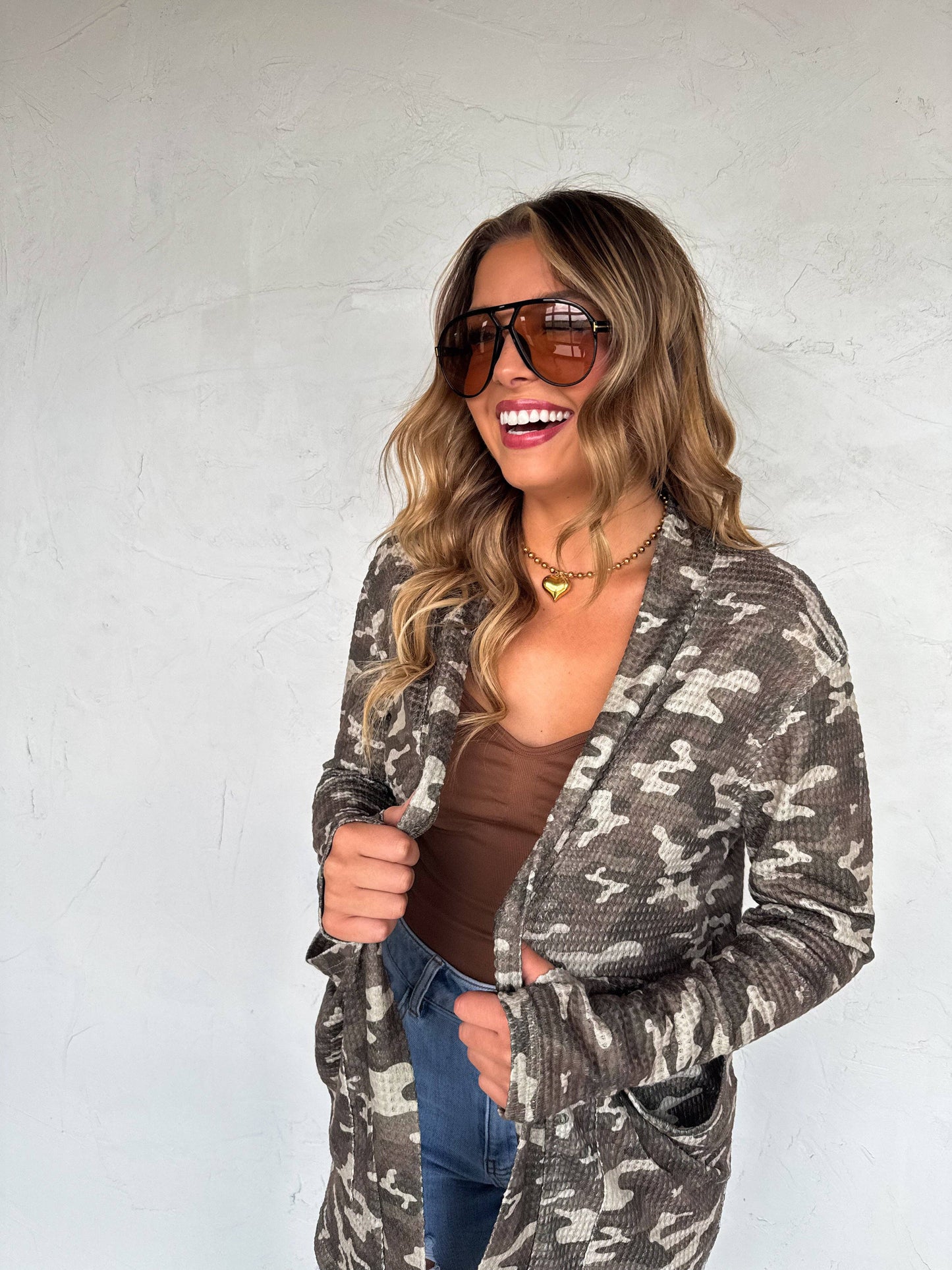 Lola Cardigan Camo