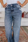 Judy Blue High Waist Distressed Denim Trousers