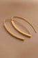 18K Gold PVD Plated Stainless Steel Threader Earrings - 7196: S0OX3T7196 Gold