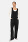 Cotton Blend Hooded Overalls: Black