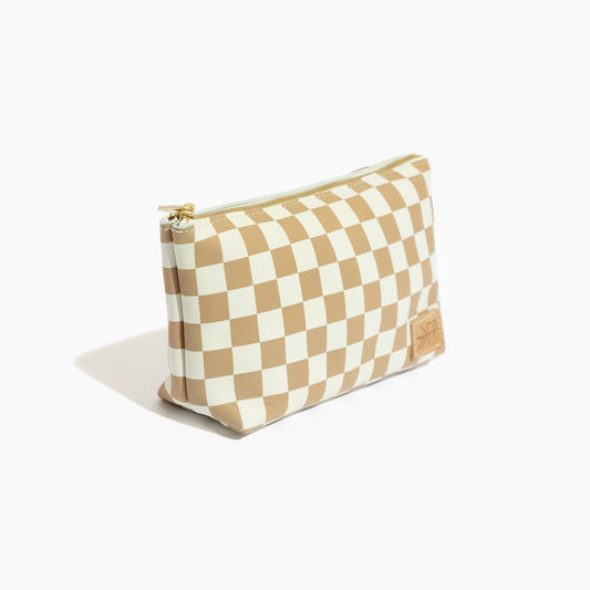 Freshly Picked Tan Check Utility Pouch