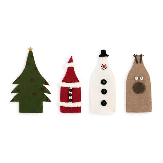 Felt Christmas Bottle Dress Up