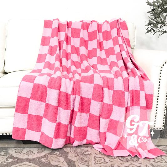 Lux Checkered Blanket