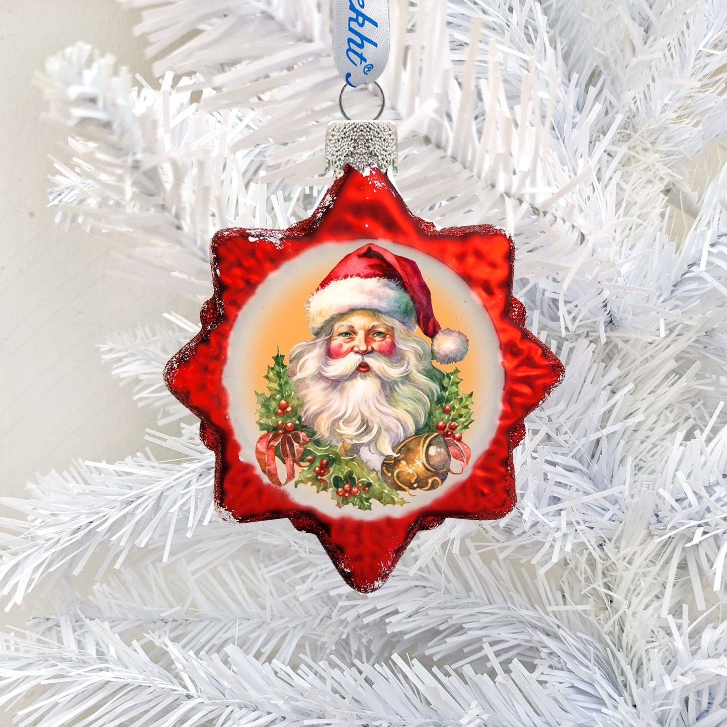 Welcome Santa Mercury Glass Ornaments | Christmas Decor