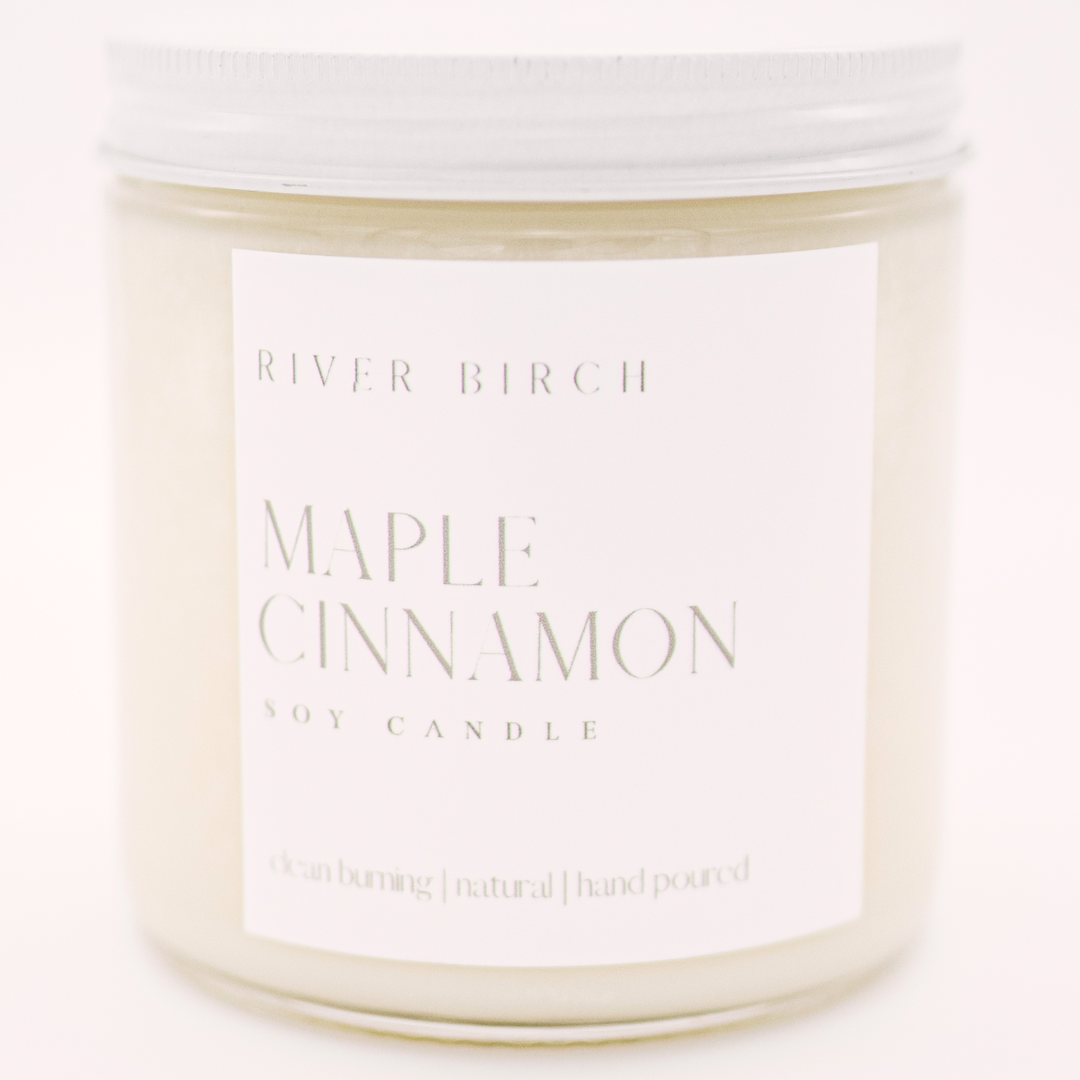 16oz Maple Cinnamon - Clear Jar - Soy Candle