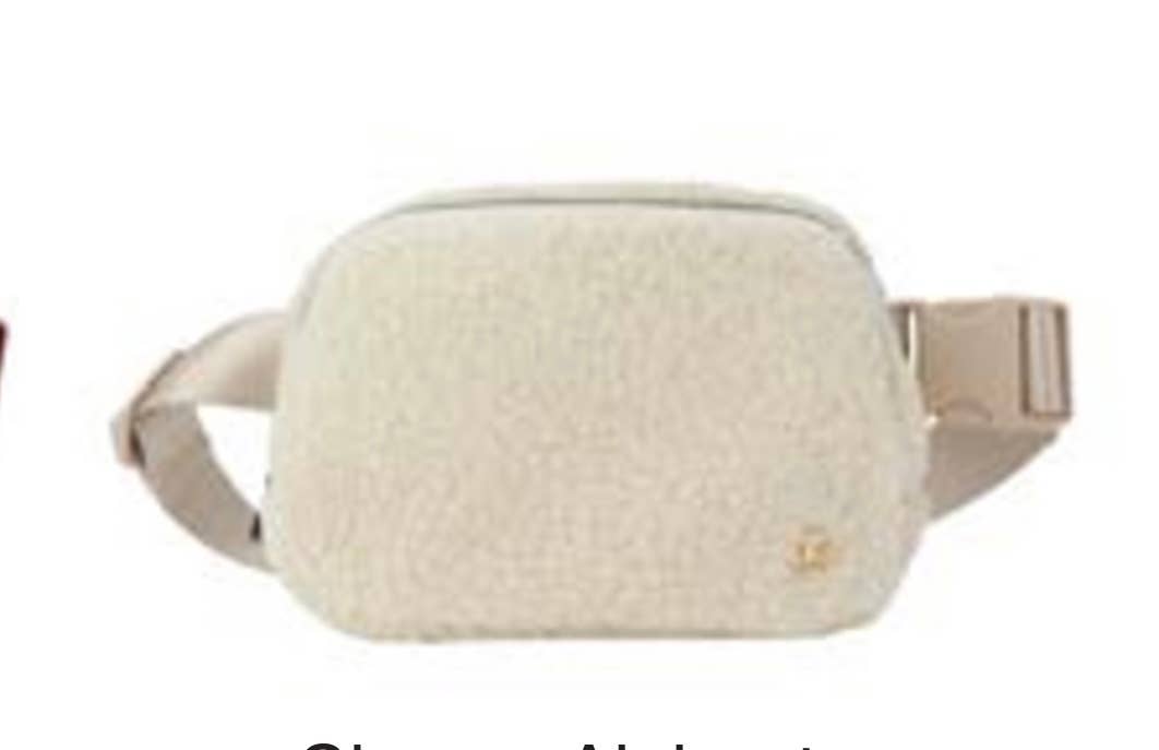 The Bella Belt Sherpa Bag Alabaster