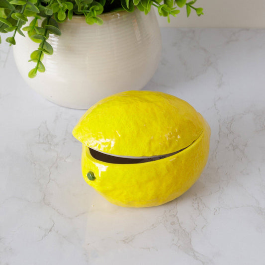 Decorative Lemon Dish With Lid