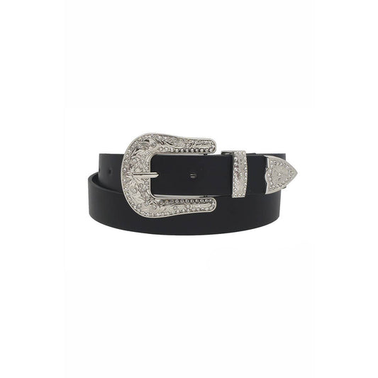 SCATTERED RHINESTONE WESTERN STYLE BUCKLE BELT