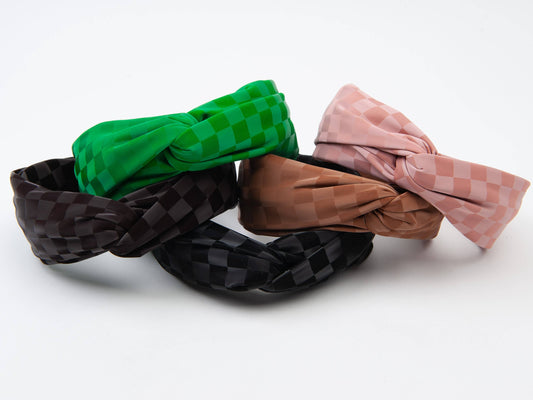 TWISTED CHECKERS HEADBANDS