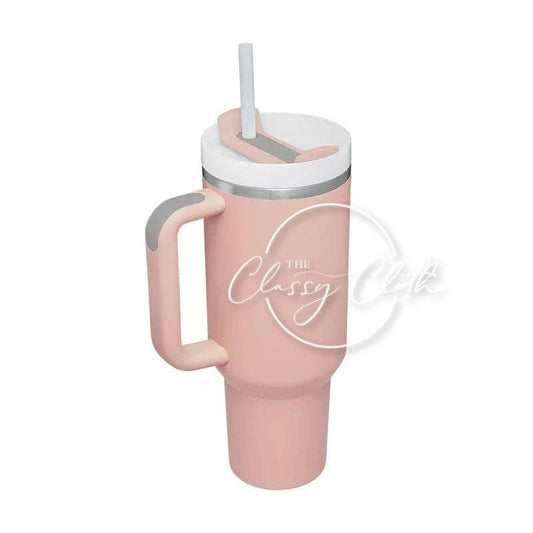 Tumbler 40 oz w/ Grip - Blush Pink