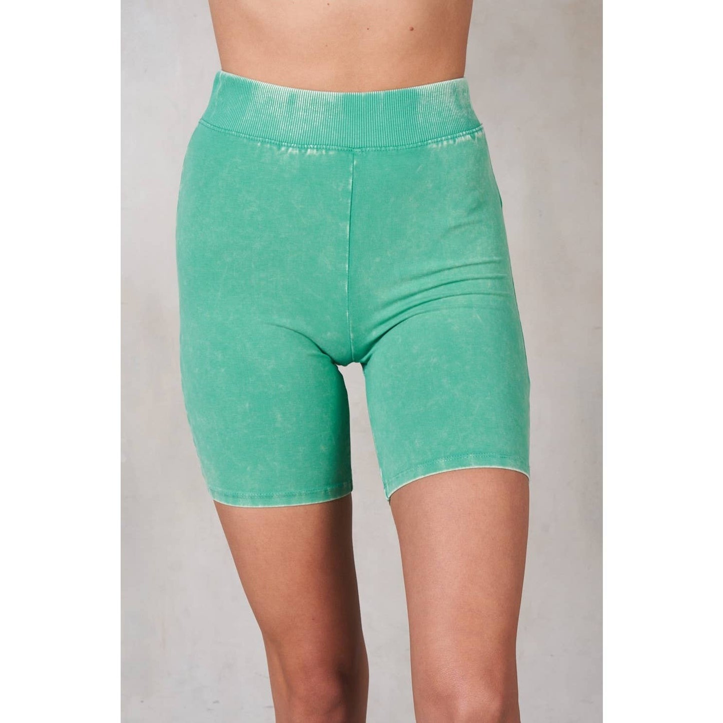 Mineral Washed Basic Bike Shorts