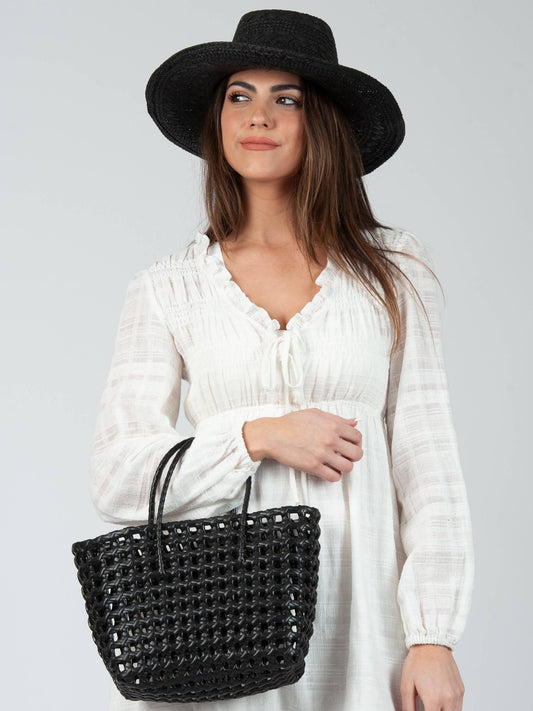 Black Basket Bag