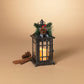 Holiday 10.8"H B/O Lighted Metal Holiday Lantern w/ LED Candle