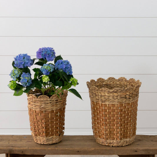 Scalloped Woven Baskets