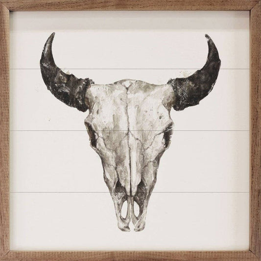 Steer Cow Skull White