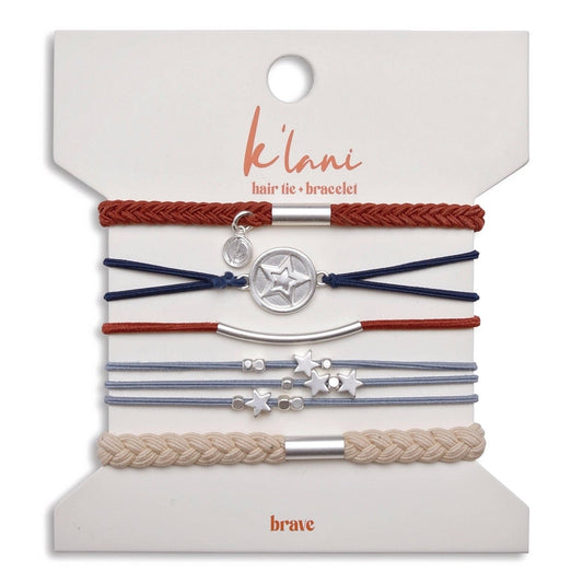 K'lani hair tie bracelets - Brave