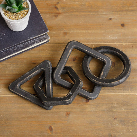 Geometric Wooden Chain Link