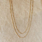 Diamond Cut Straw Chain: 16 inches