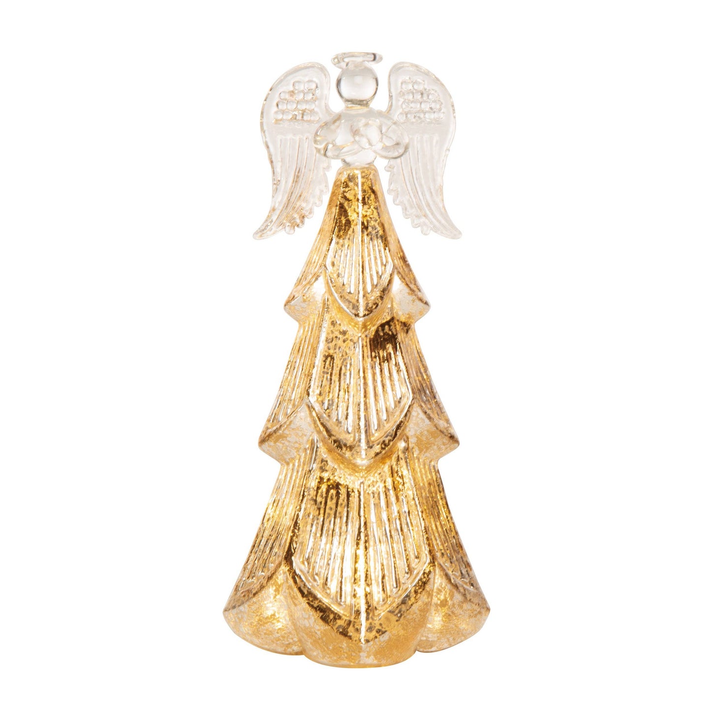 GlassMulticolor Christmas Elegant Light Up Angel Deco