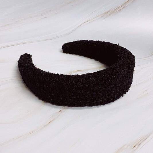 Teddy Cozy Headband: Black